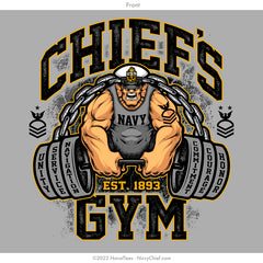 "Chiefs Gym" Wicking Tee - Grey