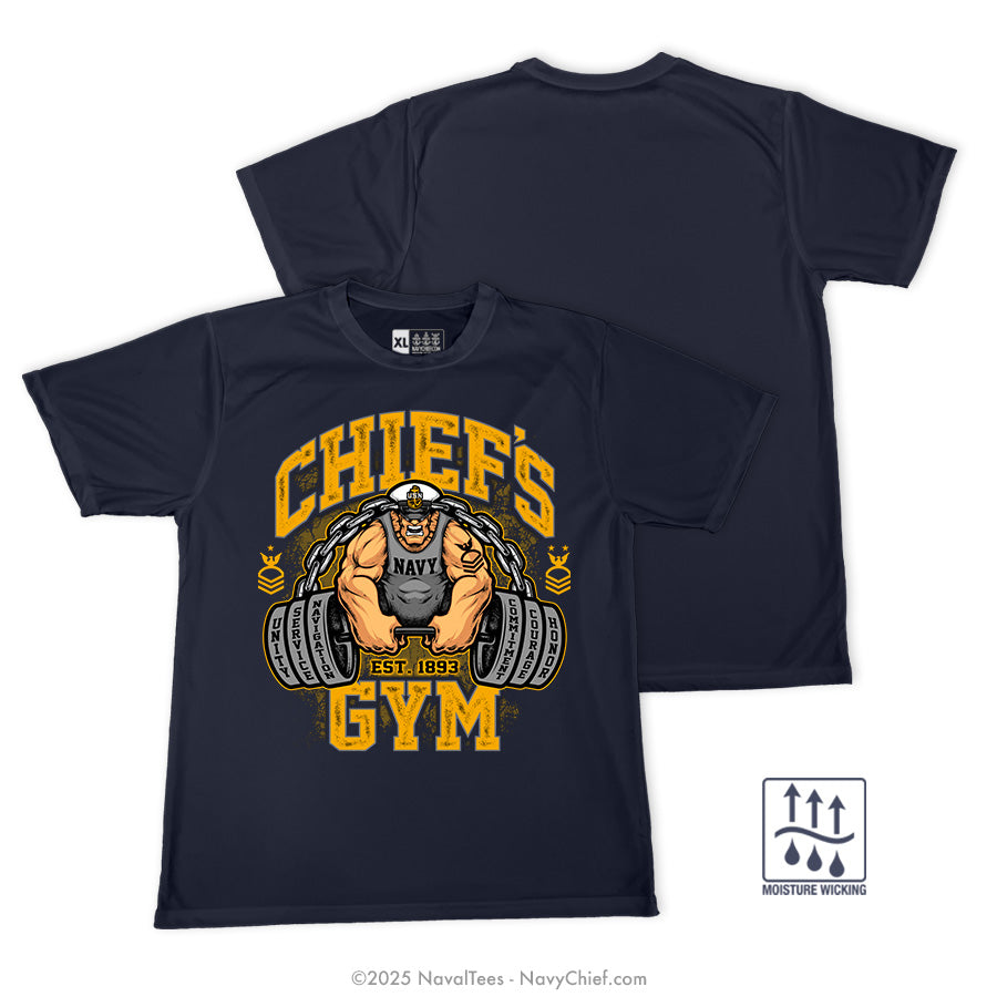 "Chiefs Gym" Wicking Tee | Navy