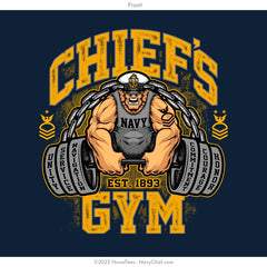 "Chiefs Gym" Wicking Tee | Navy