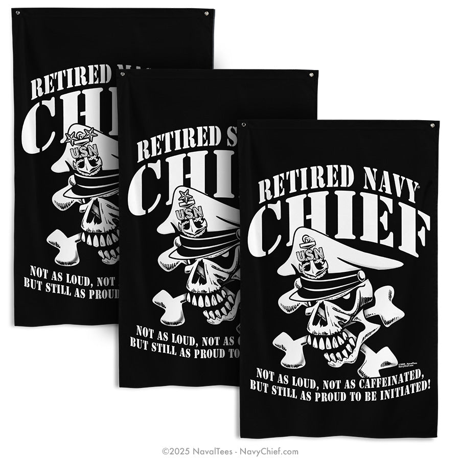"Retired Skull" Flag | 55" x 34"