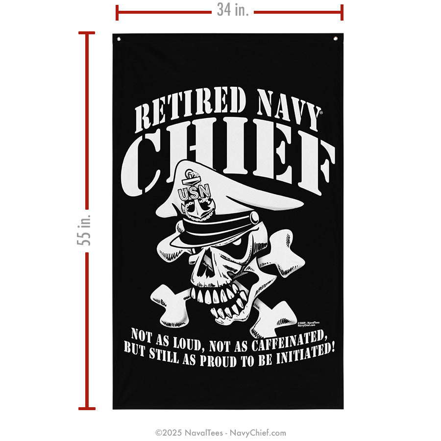 "Retired Skull" Flag | 55" x 34"