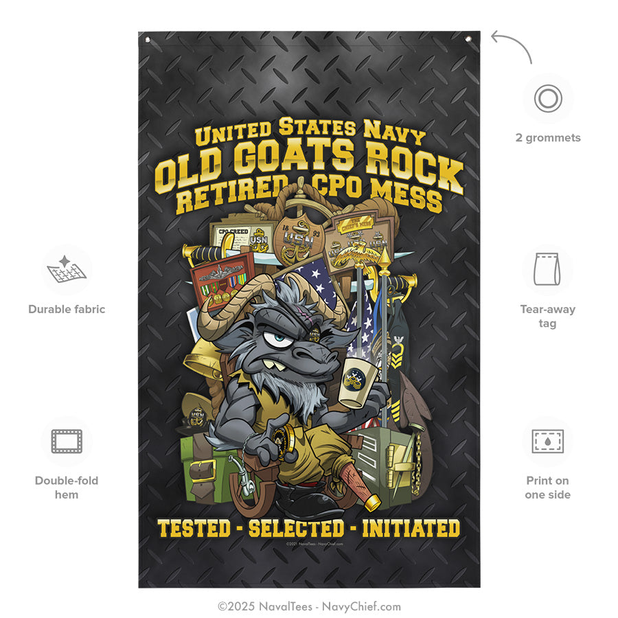 "Old Goats" Flag | 55" x 34"