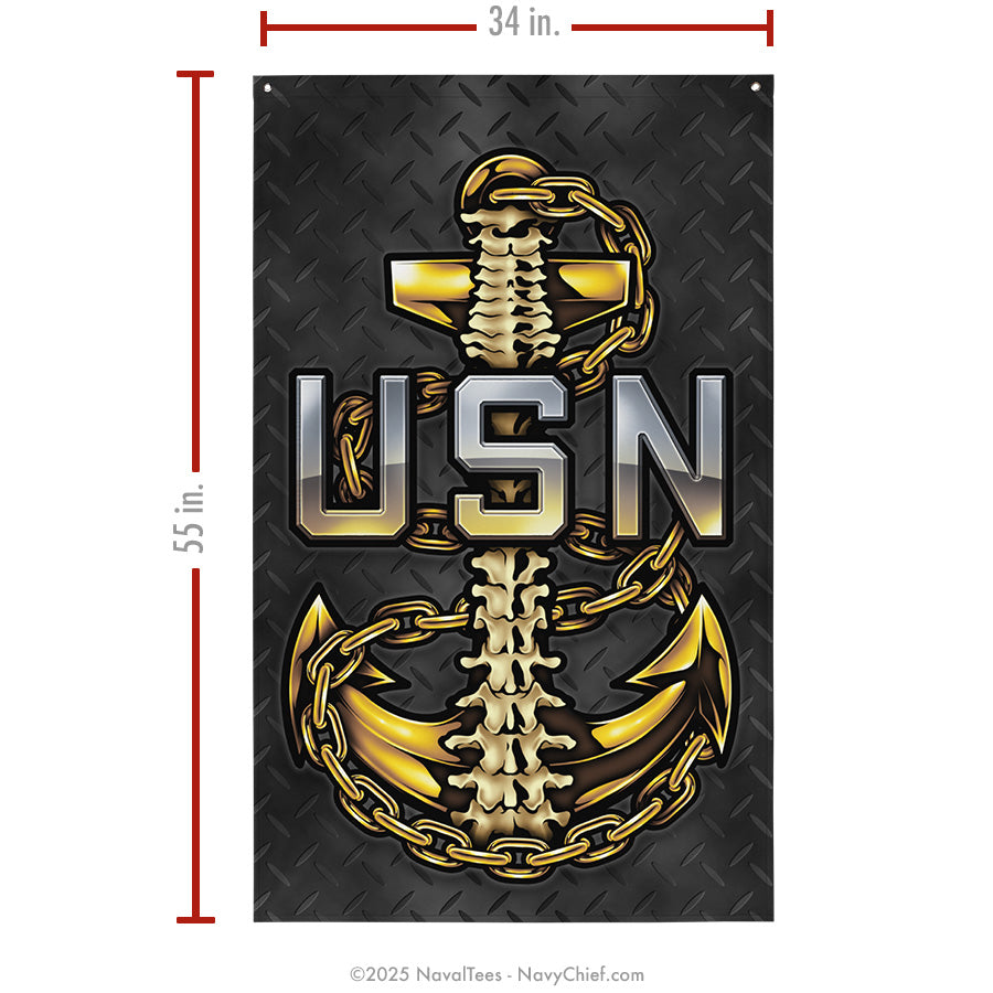 "Backbone Anchor" Flag | 55" x 34"
