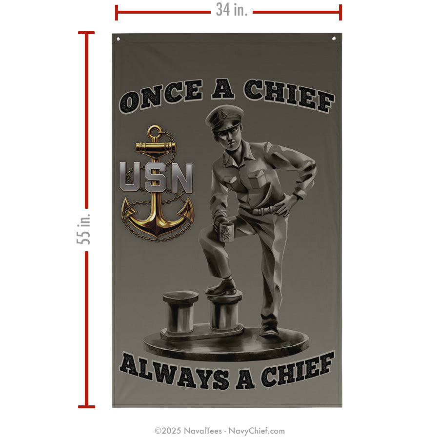 "Chief Statue" Flag | 55" x 34"