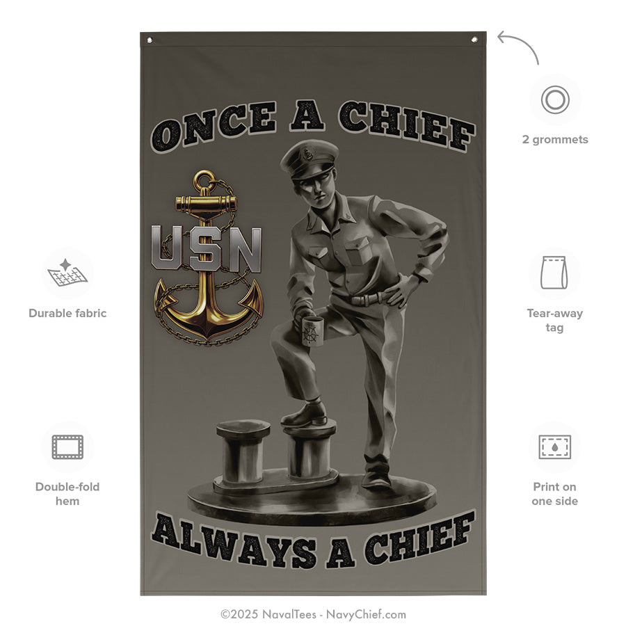 "Chief Statue" Flag | 55" x 34"