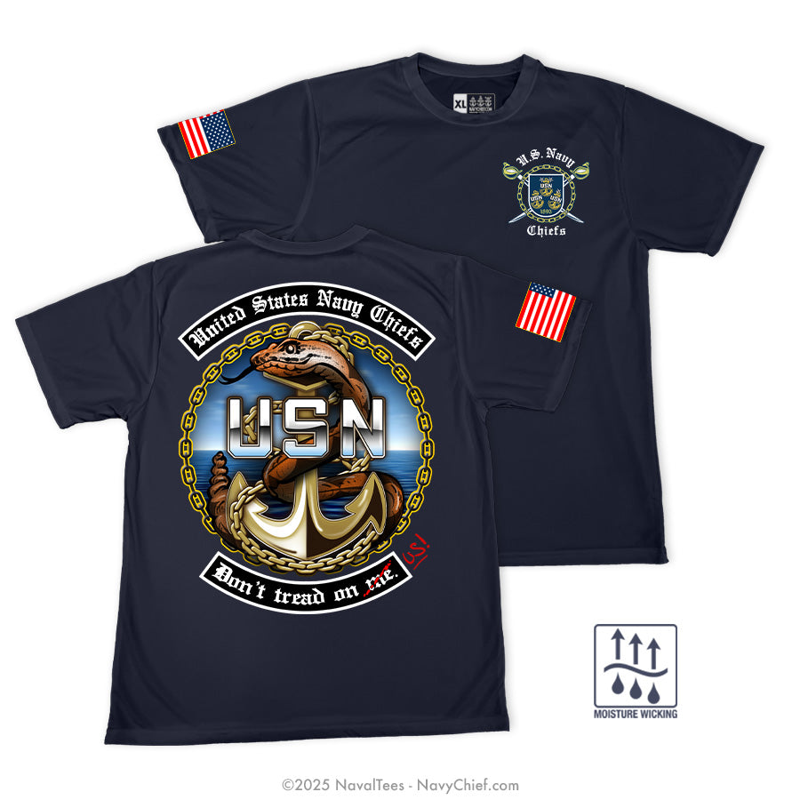"Dont Tread" Wicking Tee | Navy