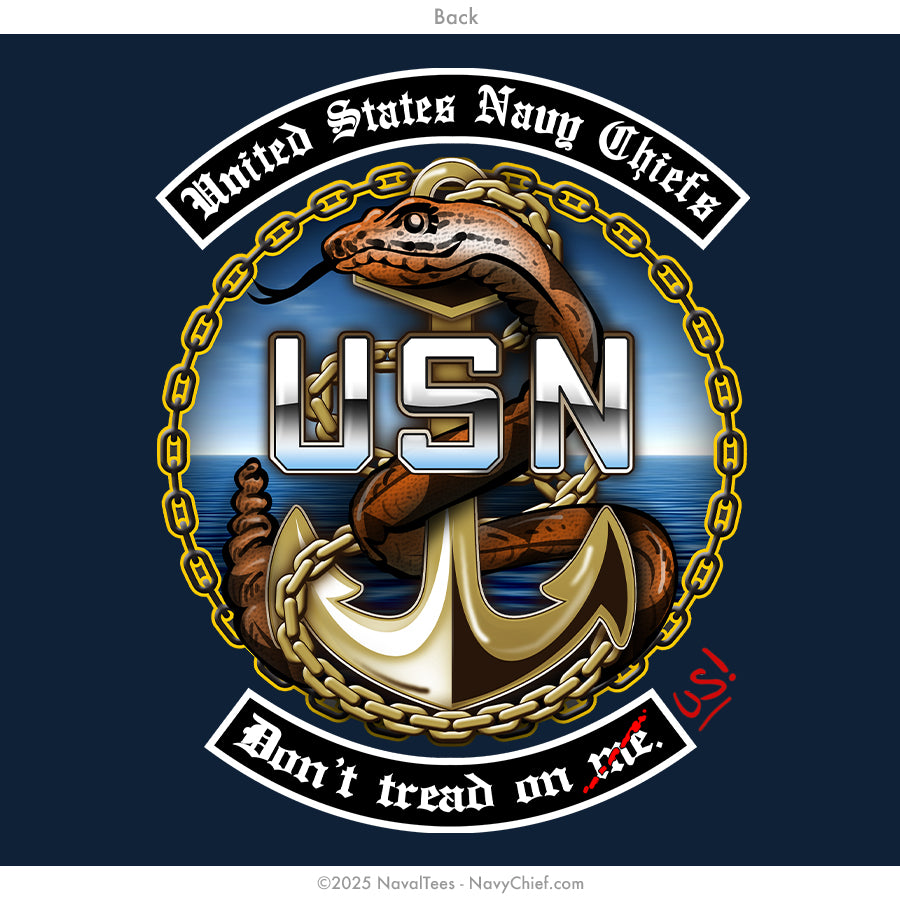 "Dont Tread" Wicking Tee | Navy