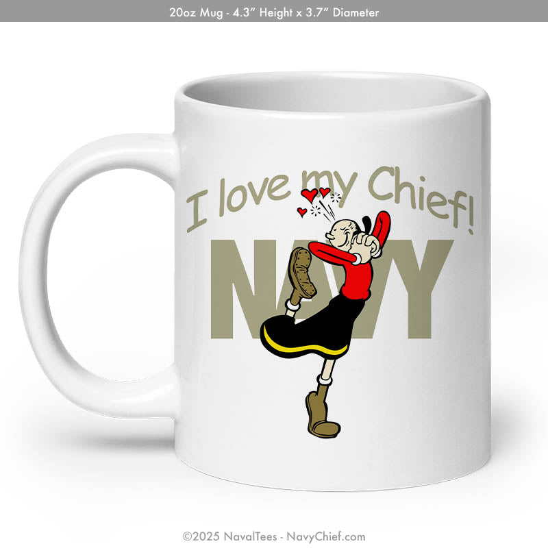 Olive Oyl "Love My Chief" | Coffee Mug