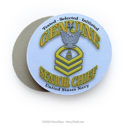 "Genuine SCPO" - 4" Round Coaster