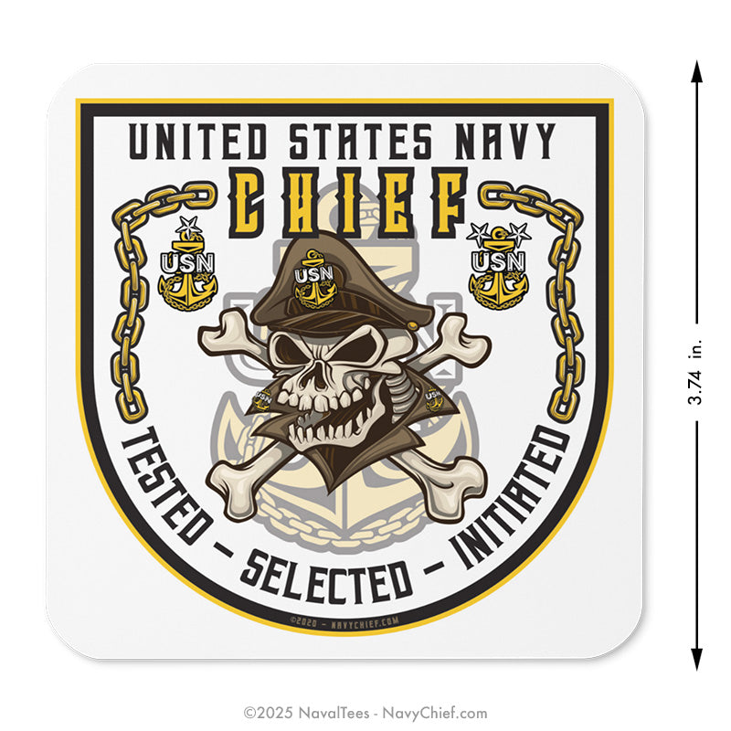 "The Original Skull" Coaster | Cork-Backed