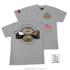 "Train Mentor Lead" Wicking Tee | Silver