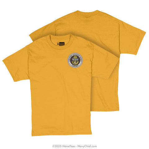 "Anchor Emblem" Tee | Left Chest | Gold
