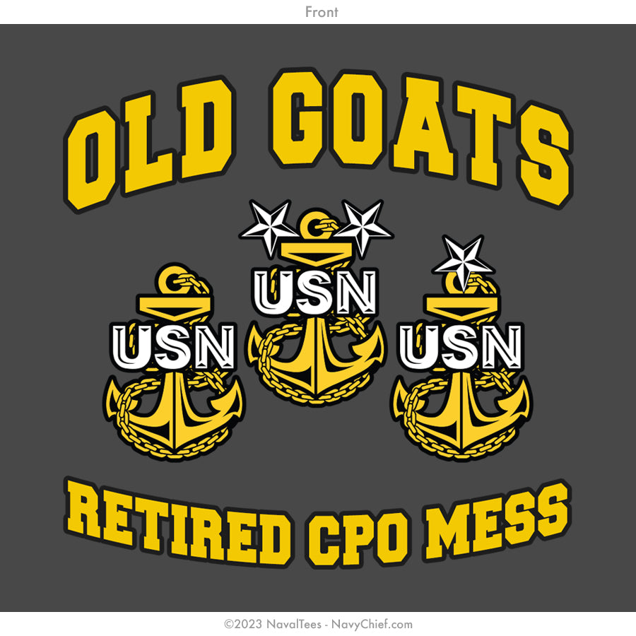 "Old Goats" Wicking Tee | Charcoal