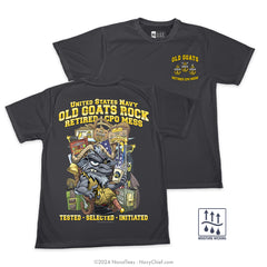 "Old Goats" Wicking Tee | Charcoal