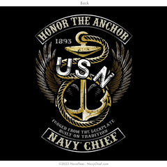 "Honor the Anchor" Wicking Tee | Black