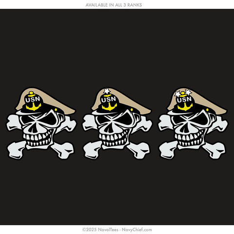 "Embroidered Skull" Performance Polo | Black