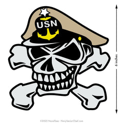 Navy Senior Chief "Skull and Crossbones" | Vinyl Decals