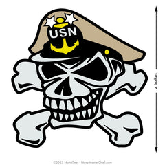 Navy Master Chief "Skull and Crossbones" | Vinyl Decals
