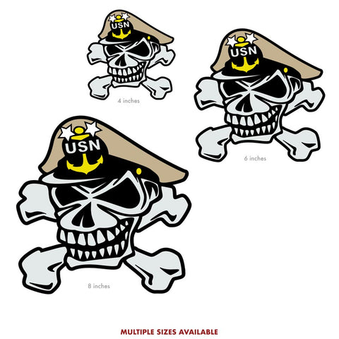 Navy Master Chief "Skull and Crossbones" | Vinyl Decals