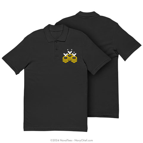 "CPO Chevrons" Polo | Black