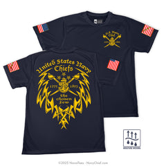 "Chosen Few Tribal" Wicking Tee | Navy