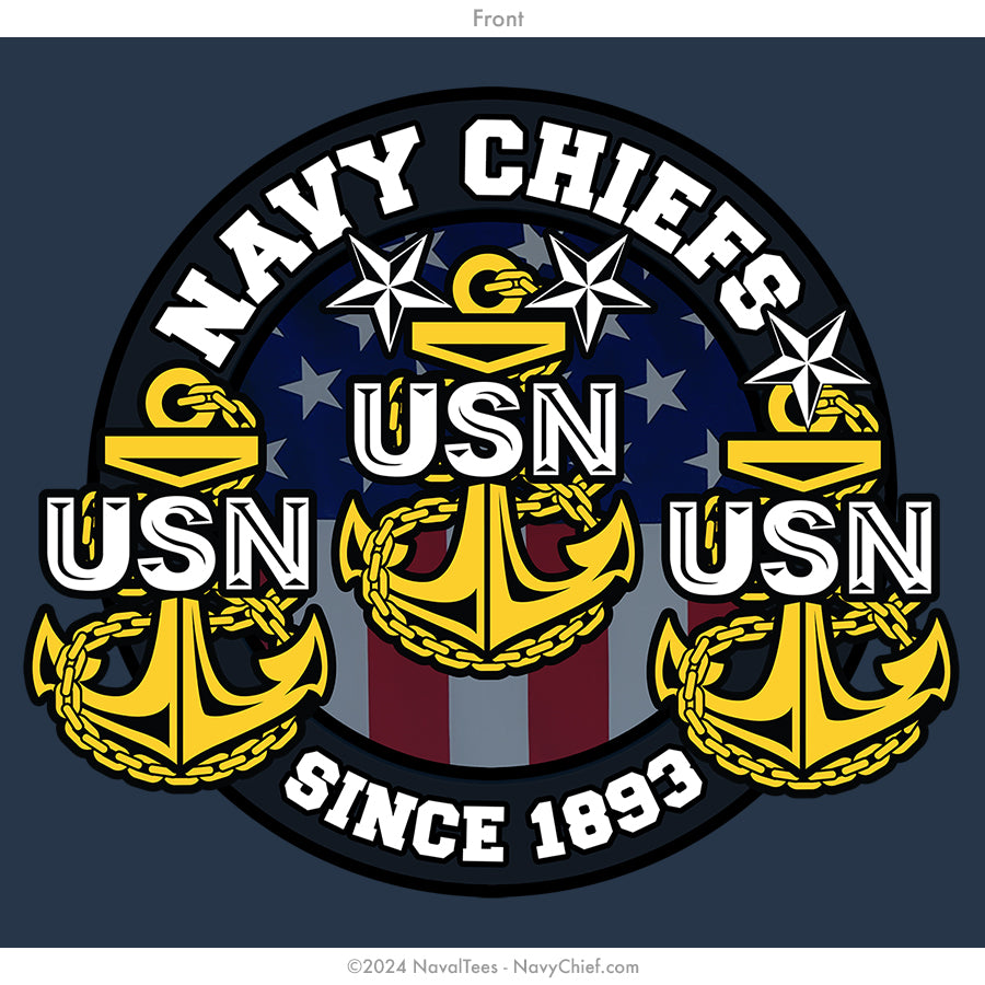 "Train Mentor Lead" American Made Tee | Navy