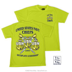 "Crossed Cutlass" Wicking Tee | Silver