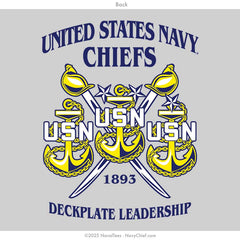 "Crossed Cutlass" Wicking Tee | Silver