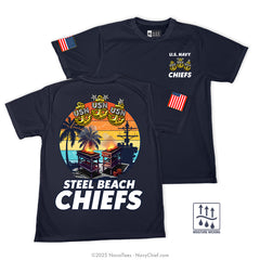 "Steel Beach Chiefs" Wicking Tee | Navy