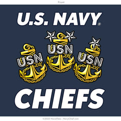 "Steel Beach Chiefs" Wicking Tee | Navy