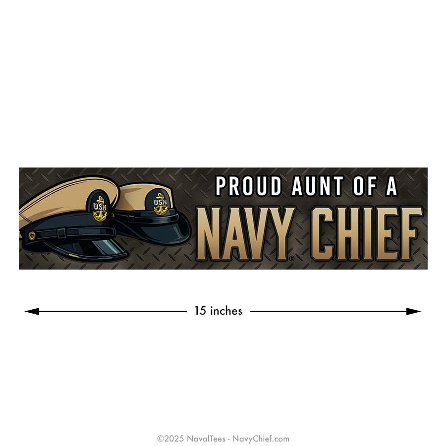 "Proud of my Chief" Bumper Sticker | 15 in Vinyl Decal