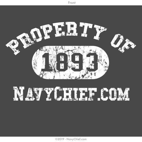 "Property of..." Wicking Tee - Charcoal