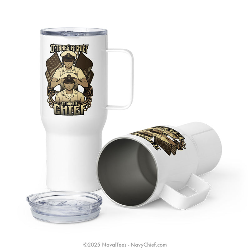 "Takes a Female Chief" | Travel Mug
