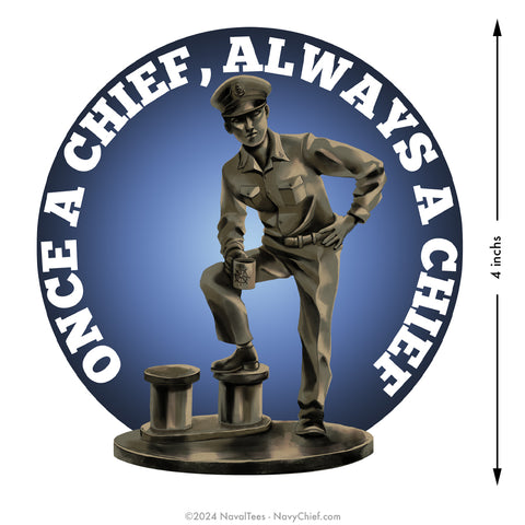 "Chief Statue" | 4 inch Vinyl Decal