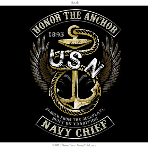 "Honor The Anchor" Tee - Black