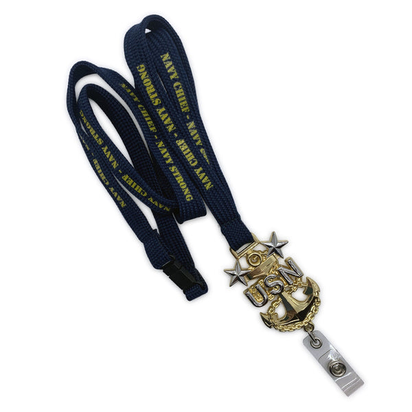 U.S. Navy Senior Chief Lanyard with SCPO Anchor –