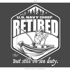 "Sea Duty" Hooded Sweatshirt - Charcoal