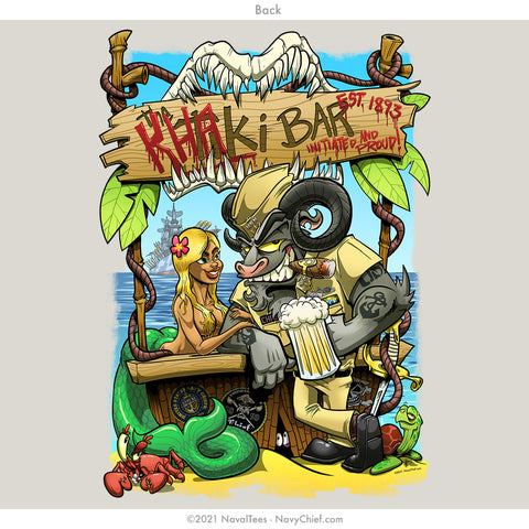 "Khaki Bar" Tee | Khaki