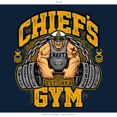 "Chiefs Gym" Wicking Tee | Navy