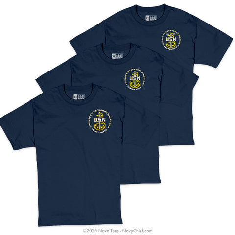 "Anchor Backbone" Tee | Navy