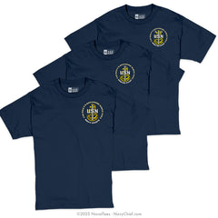 "Anchor Backbone" Tee | Navy