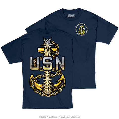 "SCPO Backbone" Tee | Navy