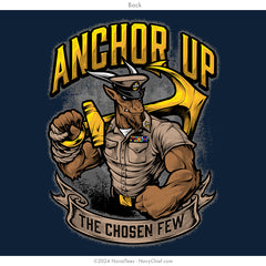 "Anchor Up Goat" Wicking Tee | Navy