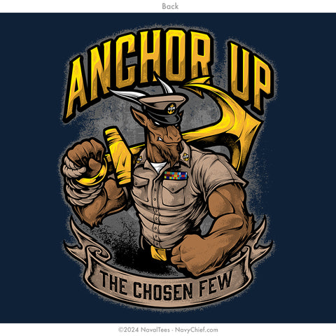 "Anchor Up Goat" Tee | Navy