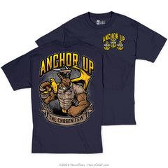 "Anchor Up Goat" Tee | Navy