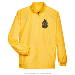 Embroidered Anchor Running Jackets - Gold