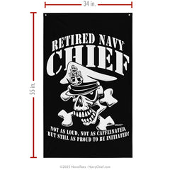 "Retired Skull" Flag | 55" x 34"
