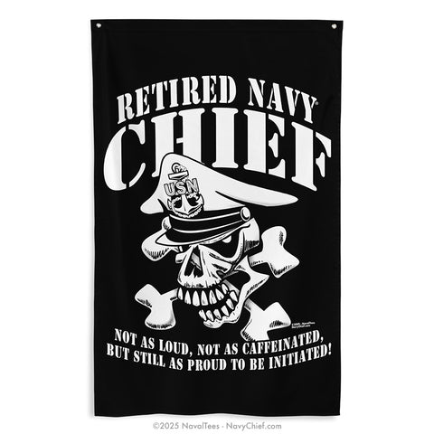 "Retired Skull" Flag | 55" x 34"