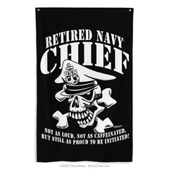 "Retired Skull" Flag | 55" x 34"
