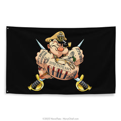 "CPO Popeye Tattoos" Flag | 55" x 34"